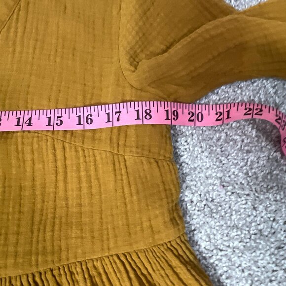 Madewell Lightspun Colette Dress Womens 4 Mini Babydoll Pockets Boho Tiered - Picture 8 of 8